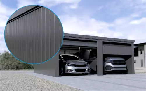 Doppelgarage STARK SUPER 2²´² L-T10 [Lackiert]