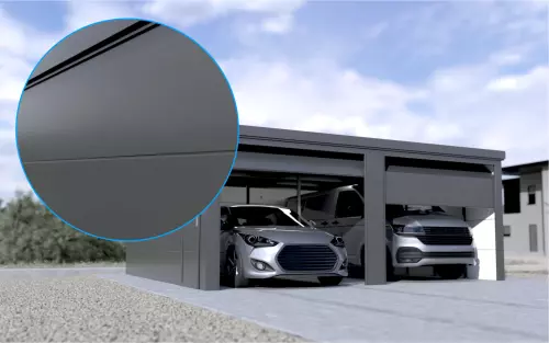 Doppelgarage STARK SUPER 2²´² G [Thermo] mit Nebeneingangstür und Fenster