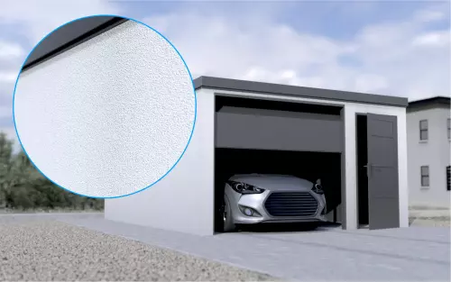 Einzelgarage STARK SUPER 1²´² P-C9 [Verputz] mit zusätzlicher Nebeneingangstür