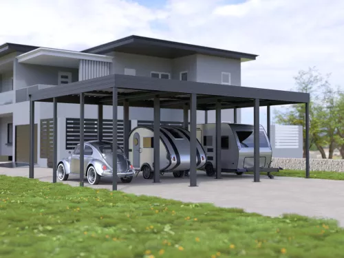 Caravan Dreiercarport STUK