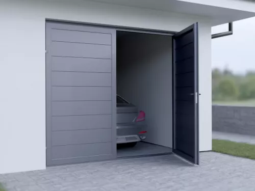 Aluminium-Doppelflügeltore