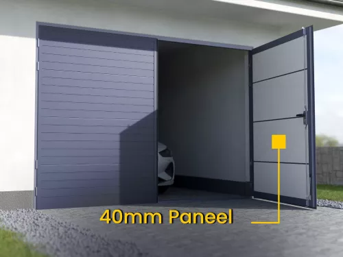 Garagen Stahl Thermo Doppelflügeltor STARK