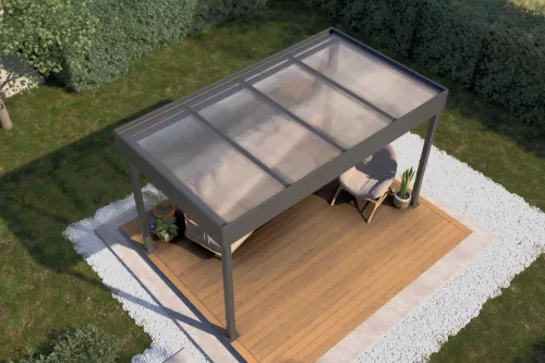 Pergola STUK nach Maß mit Acrylglasdach
