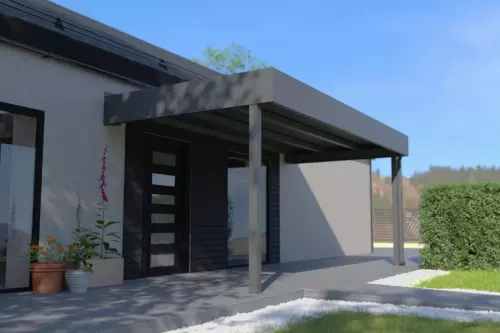 Eingangsüberdachung STUK